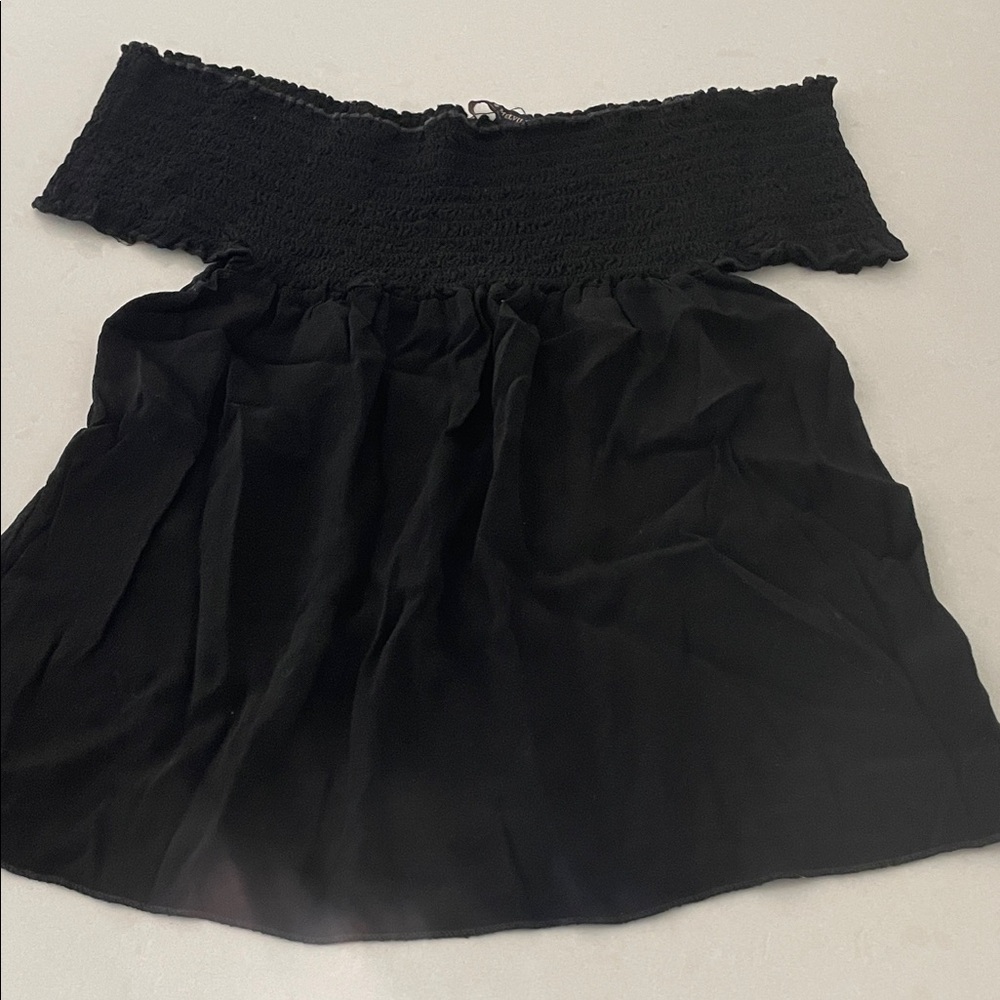 Brandy Melville Black off the shoulder top
